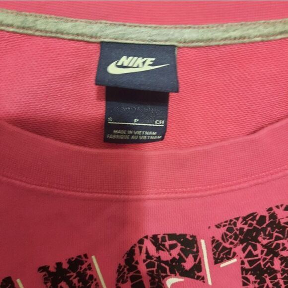 Nike Just Do It Pink Crewneck Sweatshirt Size Small - Picture 3 of 4